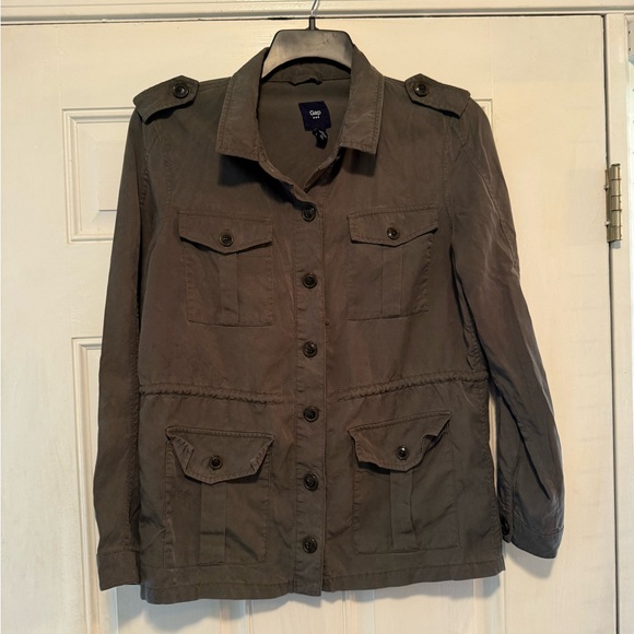 GAP Army Green Casual Jacket - Picture 1 of 3